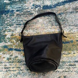 Coach Black Leather Hobo Bag